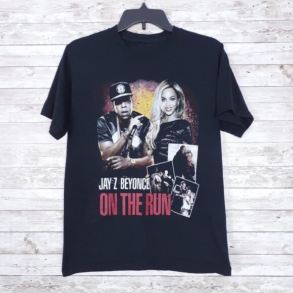 Jay Z Beyonce On The Run T Shirt M 2014 Concert Band Tee 376A - Picture 1 of 3